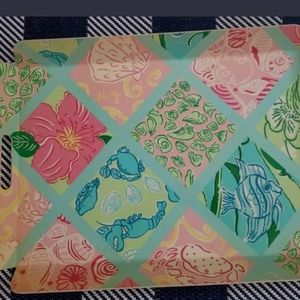 Lilly Pulitzer floral beach melamine serving tray